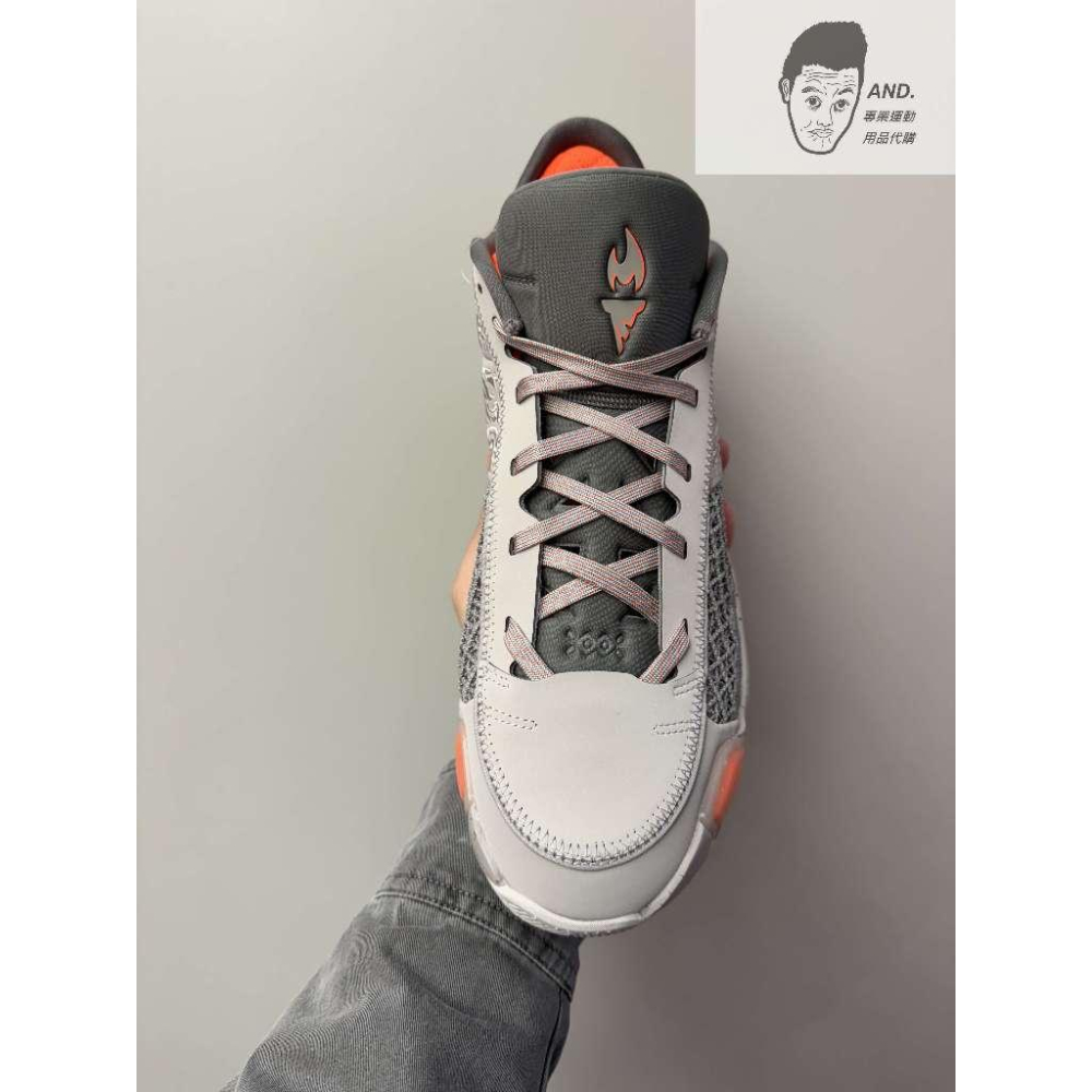 【AND.】NIKE AIR JORDAN XXXVIII PF 灰橘 籃球鞋 運動 耐磨 男款 FZ4161-002-細節圖2