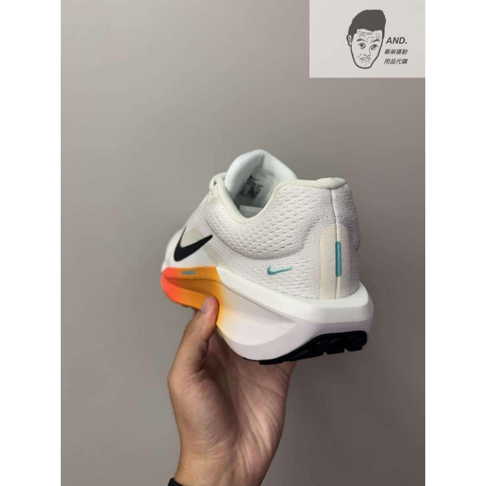 【AND.】NIKE AIR WINFLO 11 白橘 運動 訓練 慢跑鞋 男款 IH7328-101-細節圖4