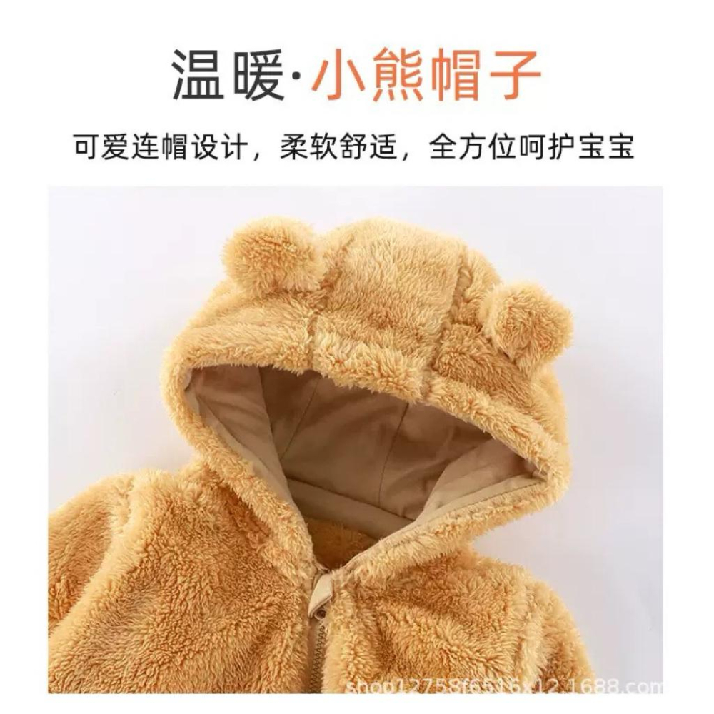 ❤️優惠促銷❤️秋裝毛絨款 包手包腳保暖爬服 新生兒爬服 嬰兒連身衣 珊瑚絨 新鮮貨 人氣商品 免運費 台灣出貨-細節圖2