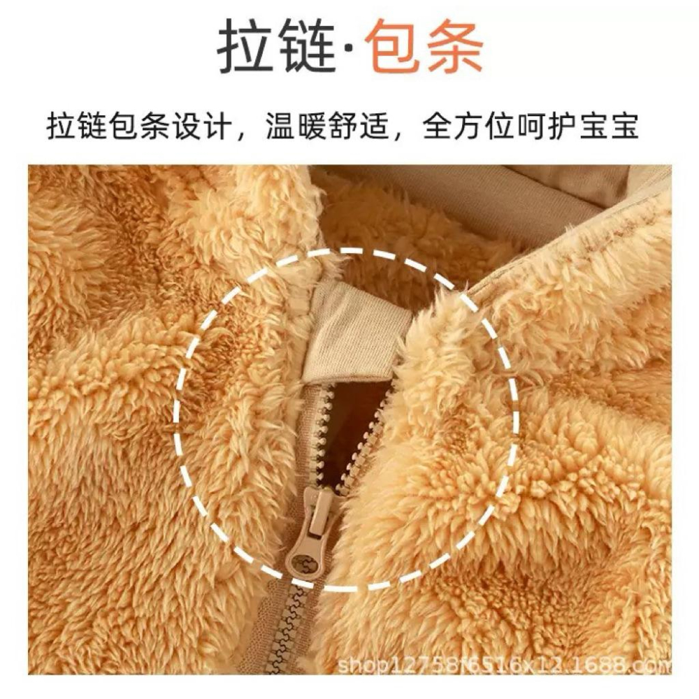 ❤️優惠促銷❤️秋裝毛絨款 包手包腳保暖爬服 新生兒爬服 嬰兒連身衣 珊瑚絨 新鮮貨 人氣商品 免運費 台灣出貨-細節圖3