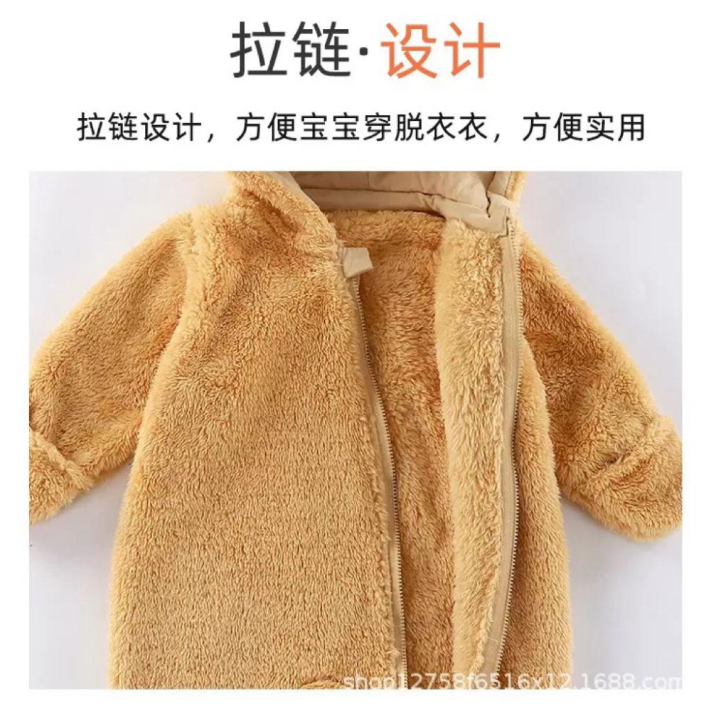 ❤️優惠促銷❤️秋裝毛絨款 包手包腳保暖爬服 新生兒爬服 嬰兒連身衣 珊瑚絨 新鮮貨 人氣商品 免運費 台灣出貨-細節圖4