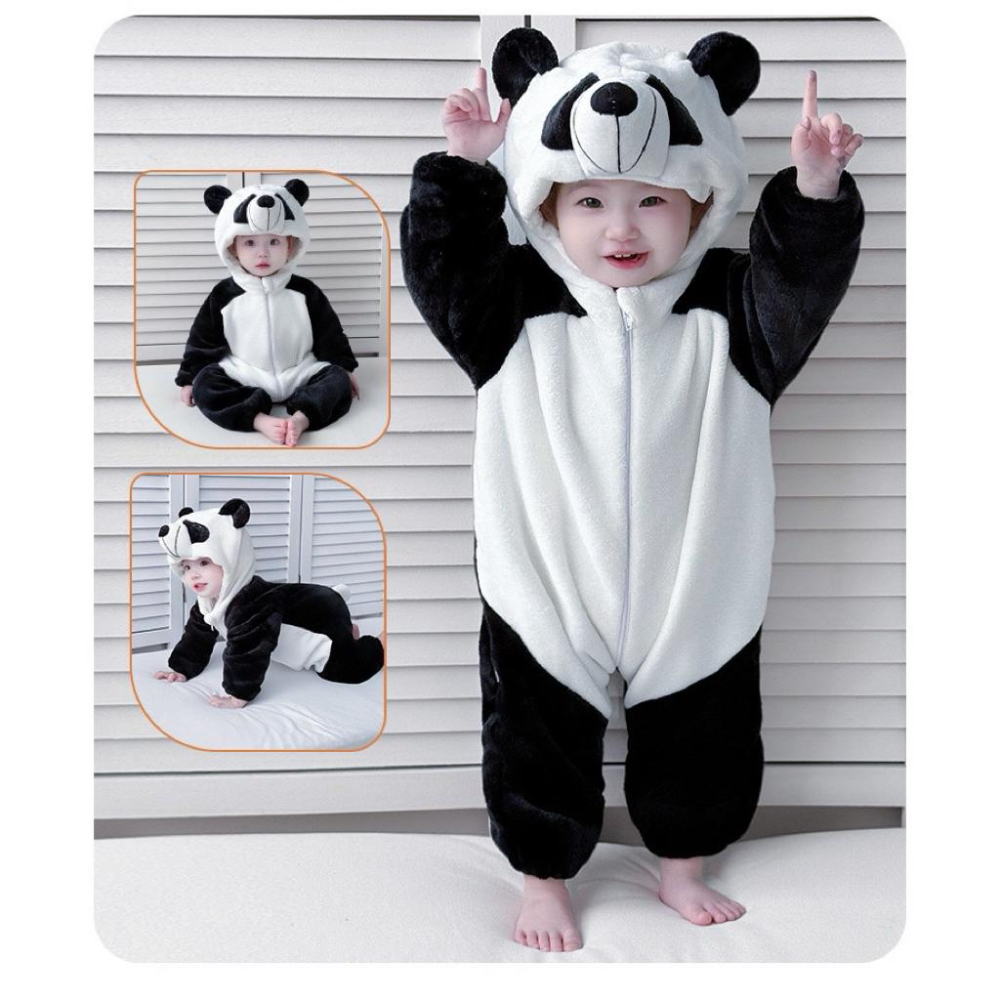 ❤️優惠促銷❤️台灣出貨 春秋新款 嬰幼兒 法蘭絨 長袖  哈衣 造型爬服 恐龍造型 怪獸造型 老虎造型 龍造型 過年-細節圖3