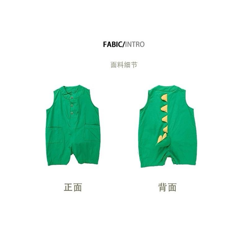 ❤️優惠促銷❤️夏季嬰幼兒新生兒恐龍造型連身衣 恐龍爬服 老虎帽子 遮陽帽 熱銷 新鮮貨 免運費-細節圖5