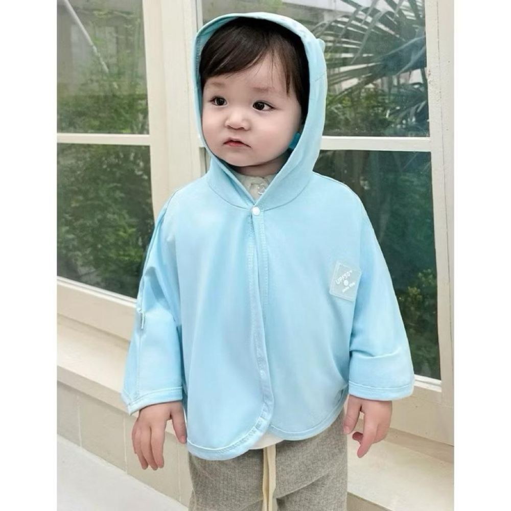 ❤️夏天必備❤️台灣現貨夏季冰絲連帽防紫外線斗篷 男孩冰絲防曬衣 女孩冰絲防曬衣 涼感 輕薄透氣 人氣商品 新鮮貨-細節圖6