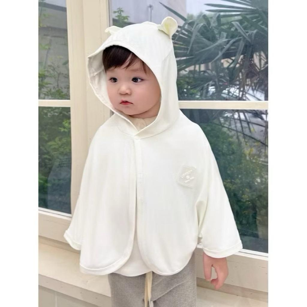 ❤️夏天必備❤️台灣現貨夏季冰絲連帽防紫外線斗篷 男孩冰絲防曬衣 女孩冰絲防曬衣 涼感 輕薄透氣 人氣商品 新鮮貨-細節圖9