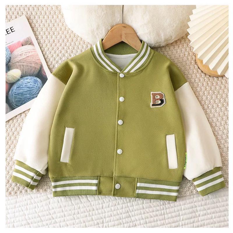 ❤️優惠促銷❤️春秋新款男童女童棒球外套 運動風 兒童夾克 開衫上衣 中大童-細節圖2