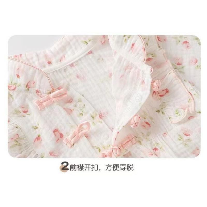 ❤️優惠促銷❤️春秋新款 嬰幼兒 碎花長袖包屁衣 公主風 甜美外出服 春季外出服 百日服 週歲服-細節圖5