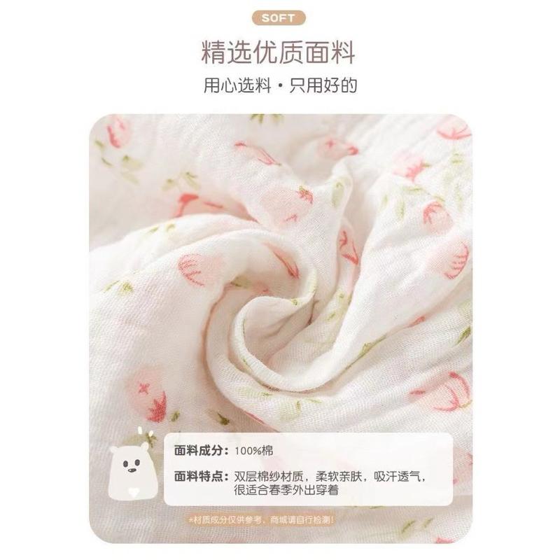 ❤️優惠促銷❤️春秋新款 嬰幼兒 碎花長袖包屁衣 公主風 甜美外出服 春季外出服 百日服 週歲服-細節圖8