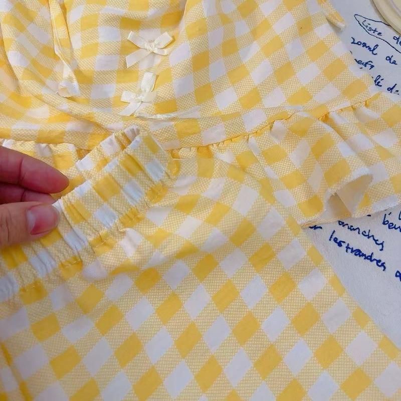 ❤️優惠促銷❤️夏季 女童 格子吊帶上衣 短褲 套裝組-細節圖7