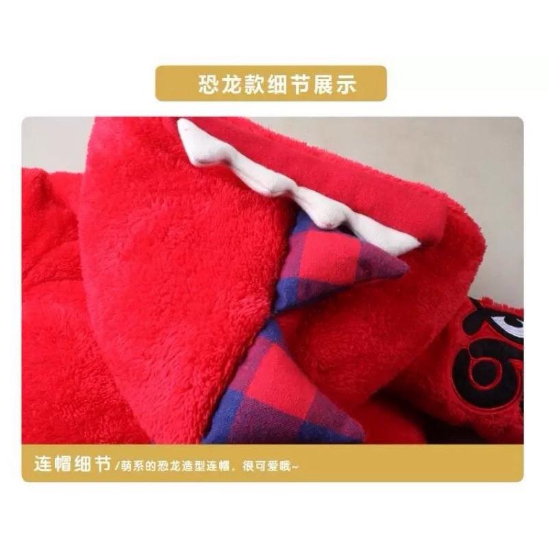 ❤️現貨促銷❤️秋冬新款 嬰幼兒 男寶 女寶 純棉 連帽恐龍 外套 外出服 ins爆款 隔日到貨 台灣現貨-細節圖5