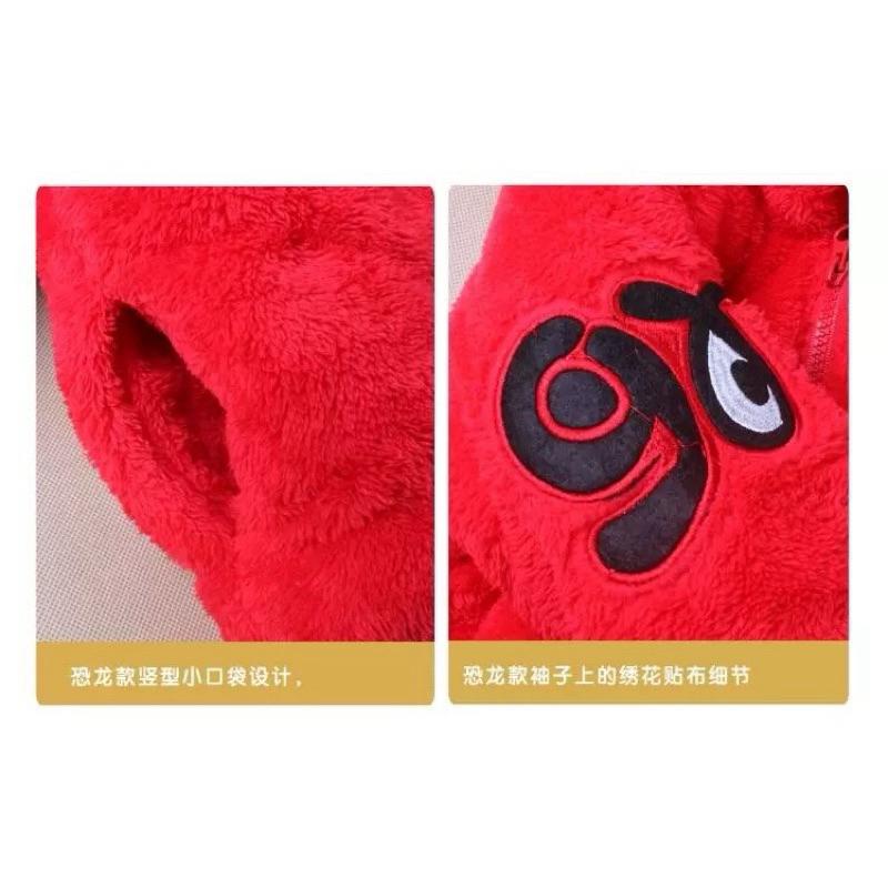 ❤️現貨促銷❤️秋冬新款 嬰幼兒 男寶 女寶 純棉 連帽恐龍 外套 外出服 ins爆款 隔日到貨 台灣現貨-細節圖7