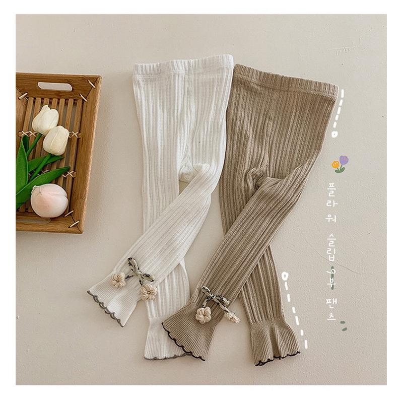 ❤️現貨促銷❤️台灣出貨 春秋新款 女童蝴蝶結小花 打底褲 九分褲 百搭 免運費 台灣出貨 隔日到貨 快速出貨-細節圖6