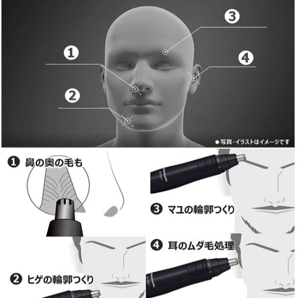 [限時優惠79折] ER GN12 新版 Panasonic 國際牌 電動修鼻毛器 鼻毛刀 鼻毛剪 日本原裝-細節圖3