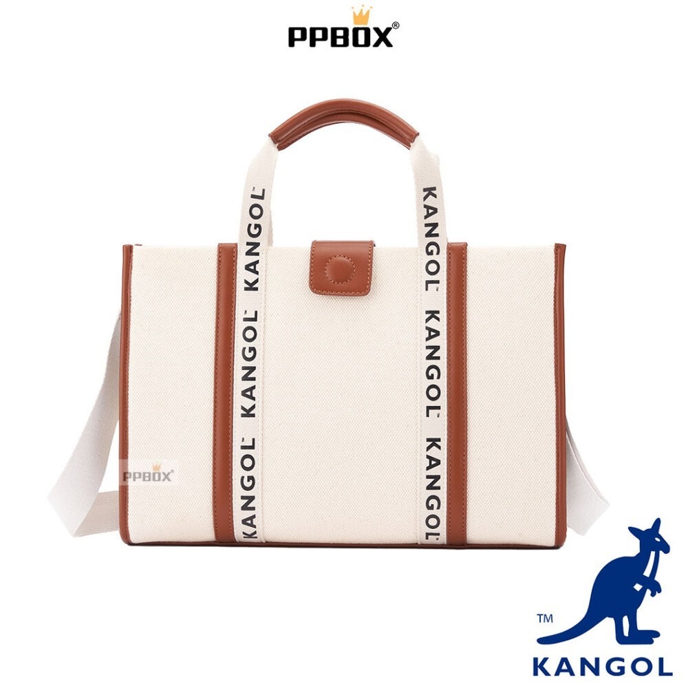 KANGOL 帆布串標系列 附背帶 包包-細節圖2