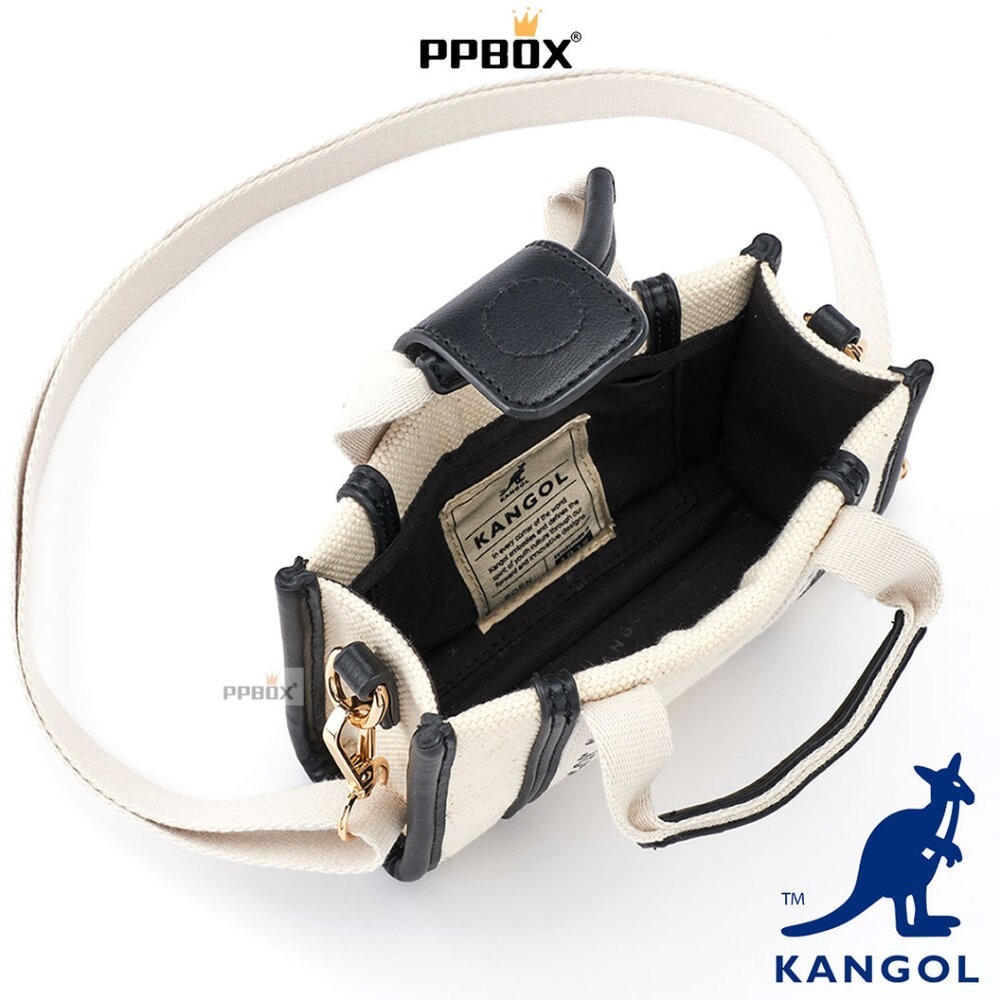KANGOL 帆布串標系列 附背帶 包包-細節圖5