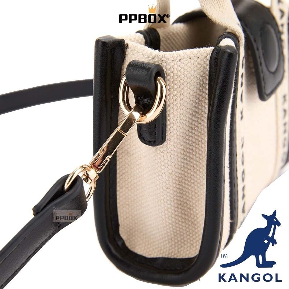 KANGOL 帆布串標系列 附背帶 包包-細節圖7