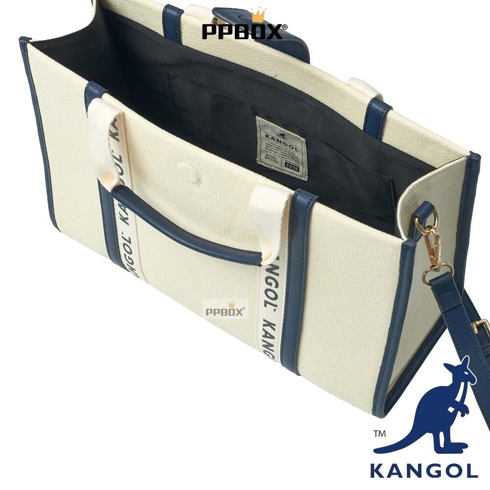 KANGOL 帆布串標系列 附背帶 包包-細節圖11