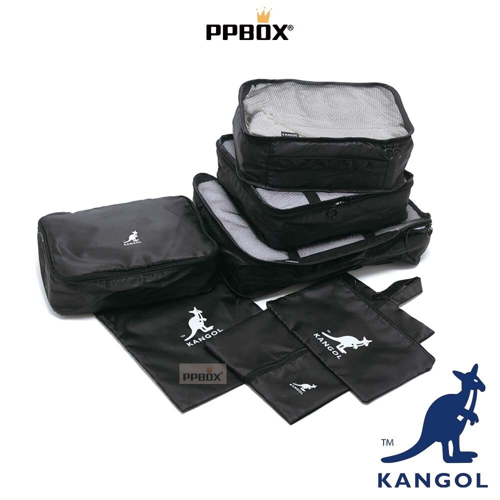KANGOL 七件旅行套組 旅遊收納包 包包 【65258784】-細節圖4