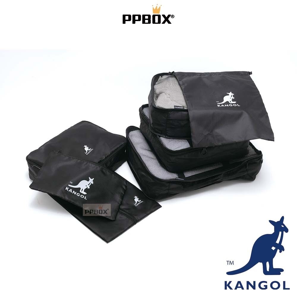 KANGOL 七件旅行套組 旅遊收納包 包包 【65258784】-細節圖5