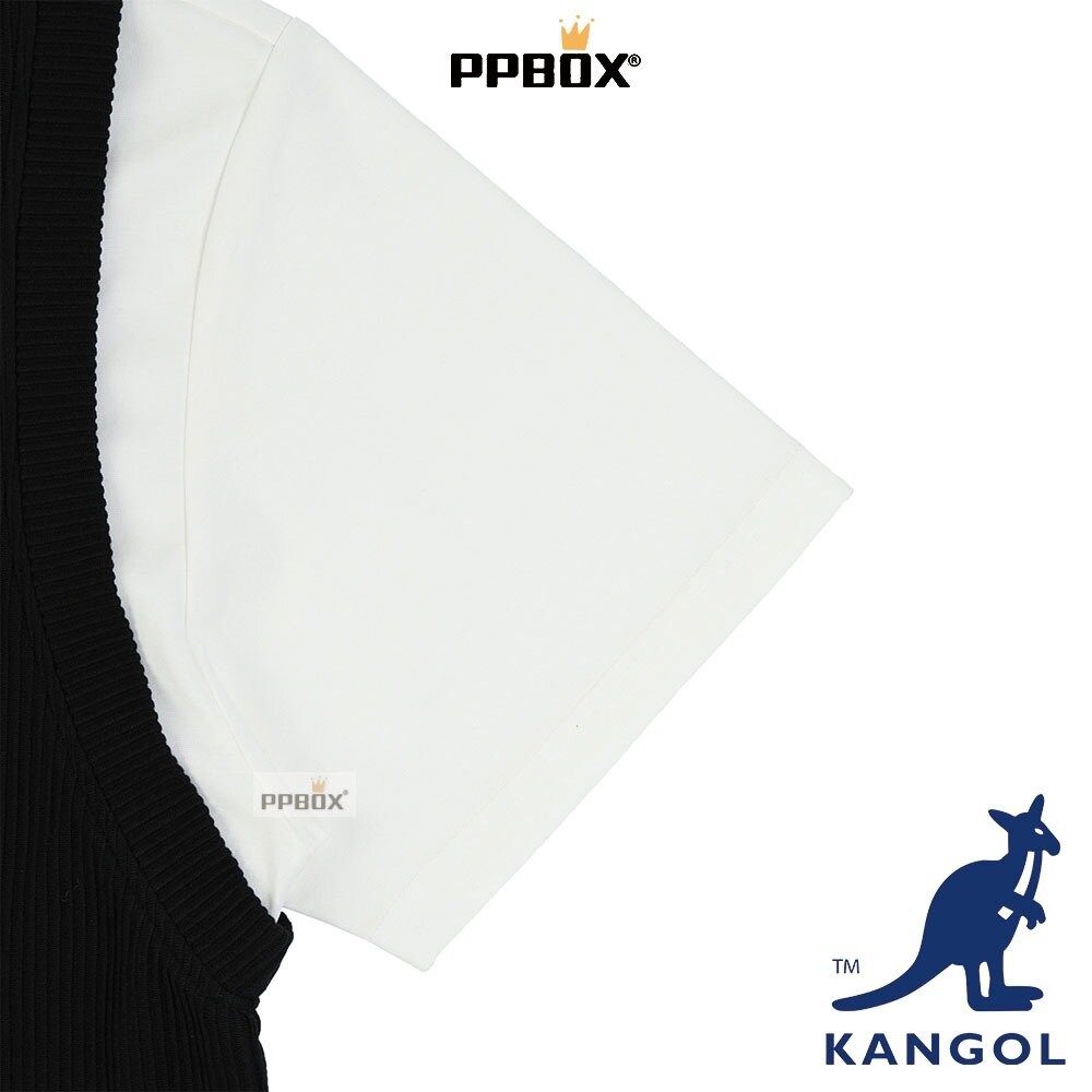 KANGOL 假兩件束條紋理短袖 衣服 [66251120]-細節圖7