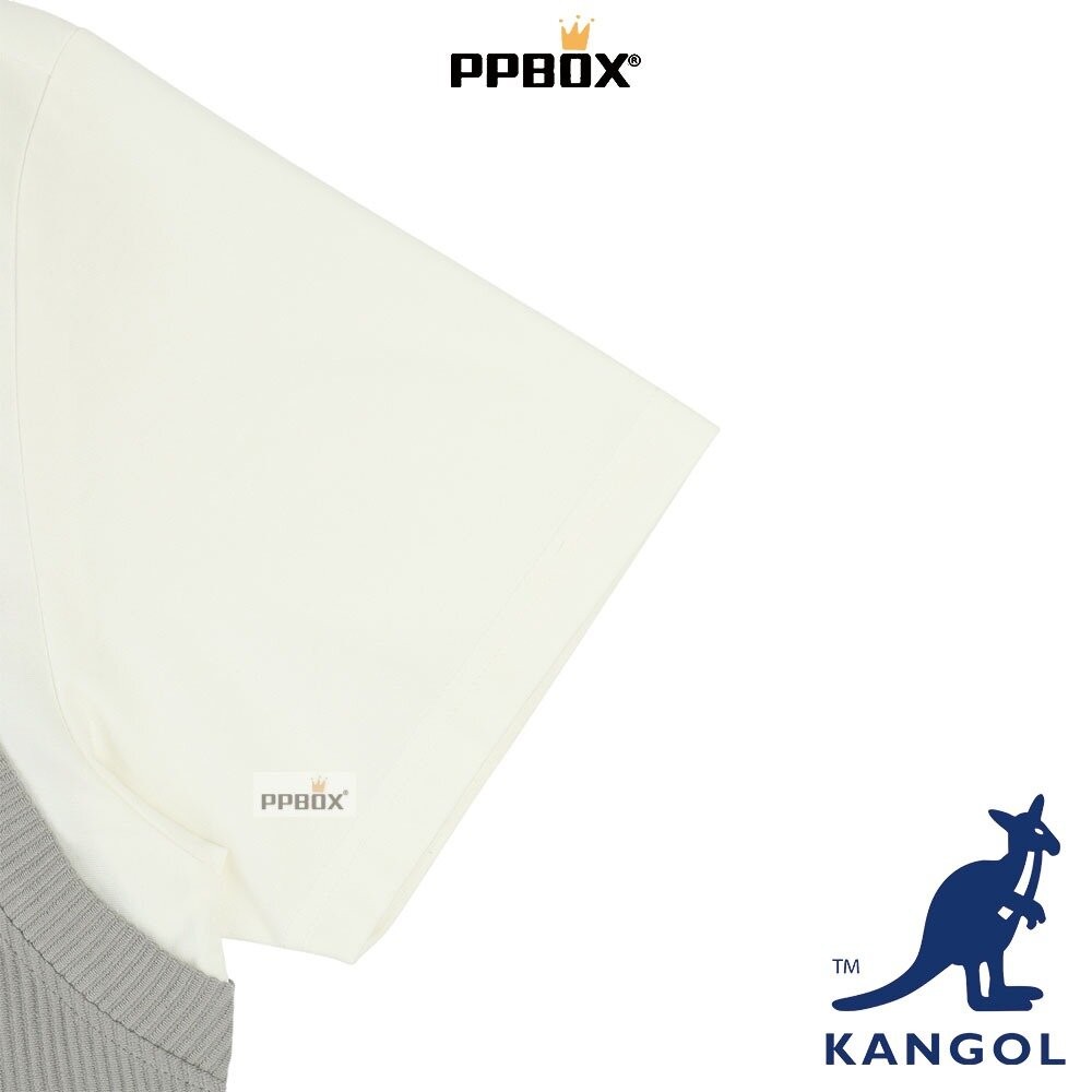 KANGOL 假兩件束條紋理短袖 衣服 [66251120]-細節圖8