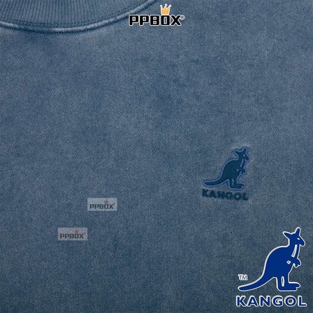 KANGOL 水洗復古大學T 長袖 衣服 [65558008]-細節圖4