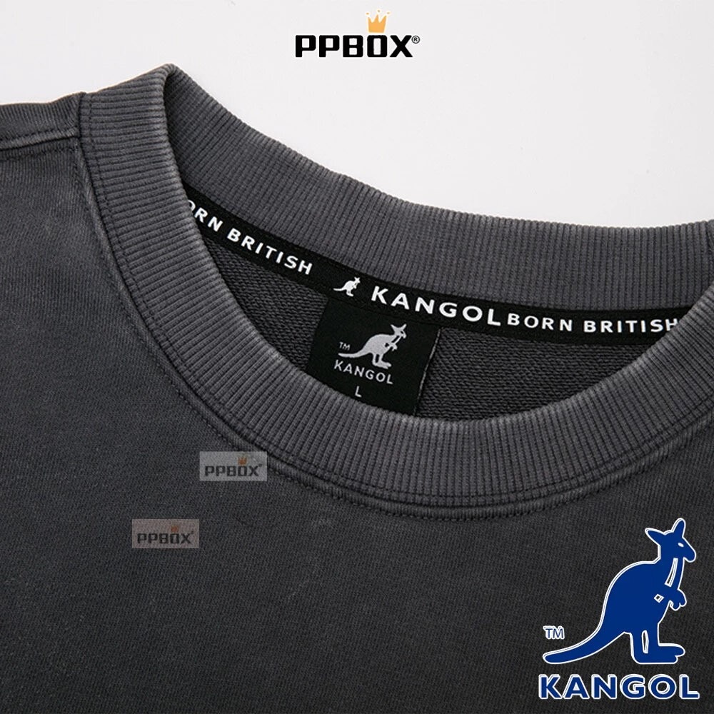 KANGOL 水洗復古大學T 長袖 衣服 [65558008]-細節圖8