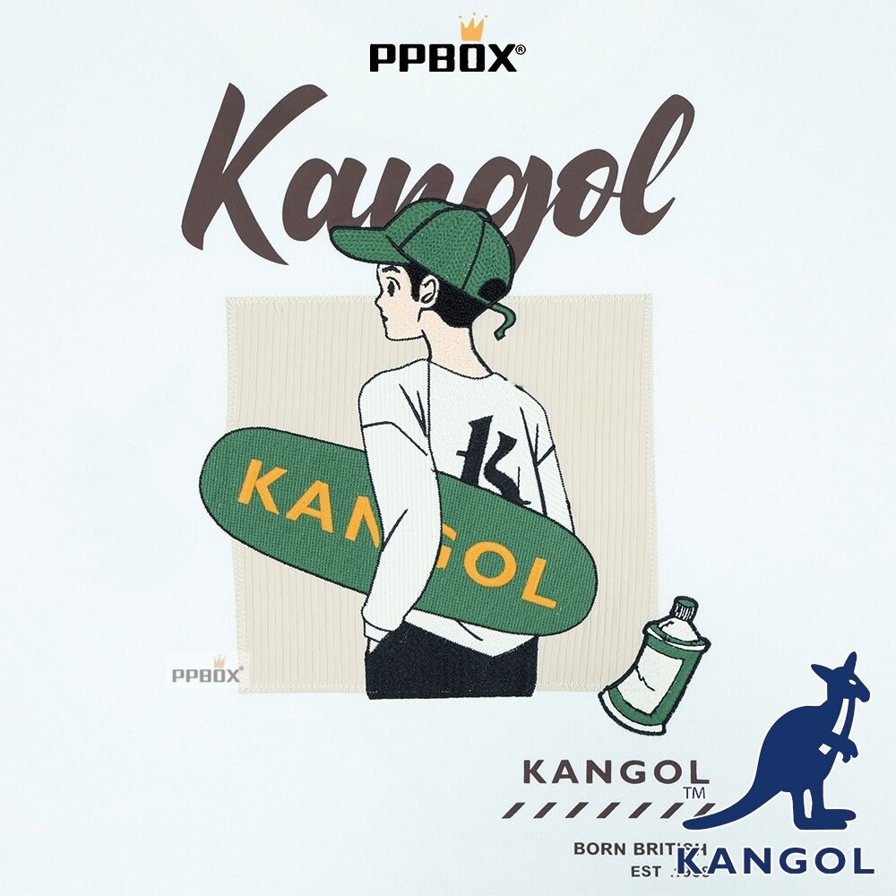 KANGOL 街頭ICON大學T 長袖 衣服 [65558004]-細節圖5