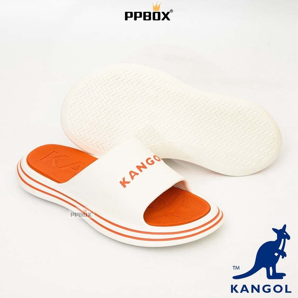 KANGOL 立體文字 鞋邊條紋 拖鞋【62251621】-細節圖4