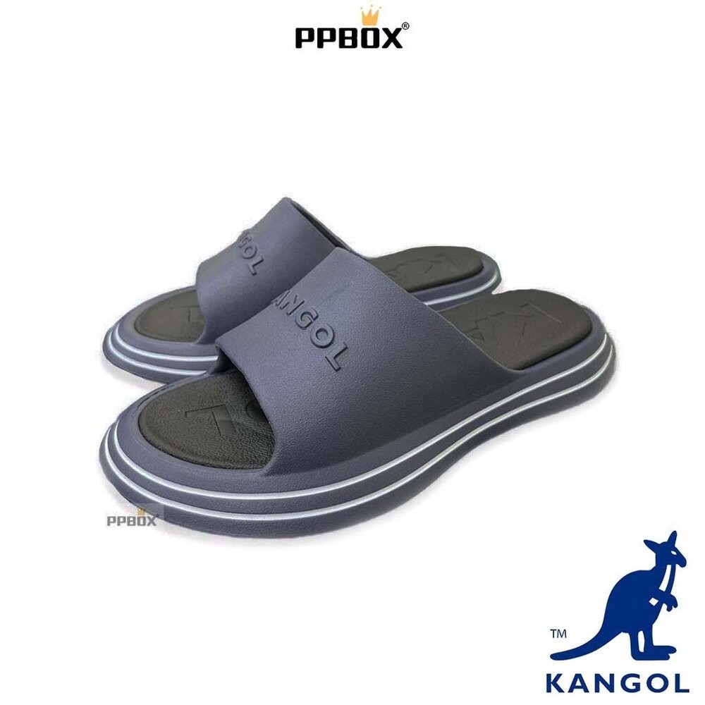 KANGOL 立體文字 鞋邊條紋 拖鞋【62251621】-細節圖9