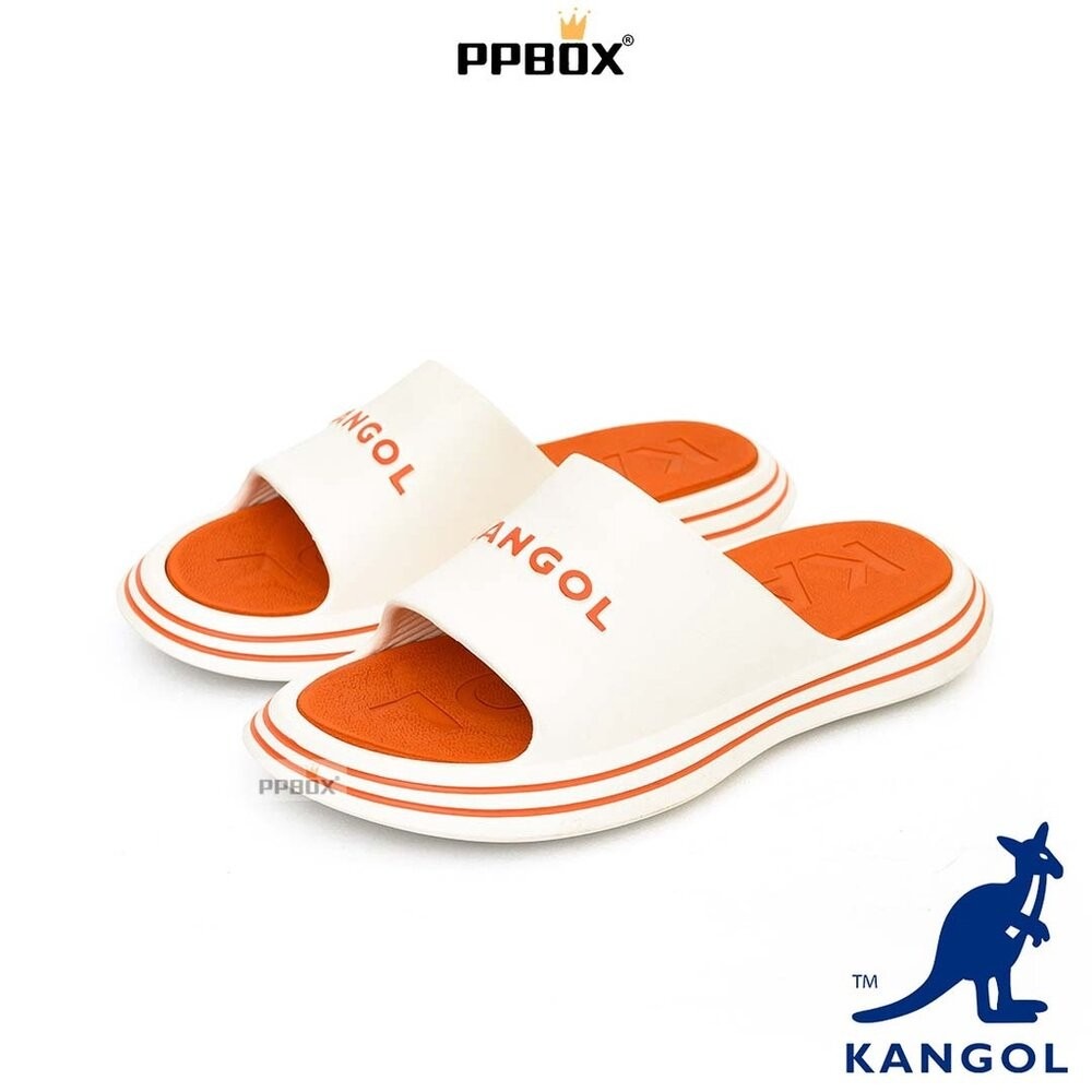 KANGOL 立體文字 鞋邊條紋 拖鞋【62251621】-規格圖9