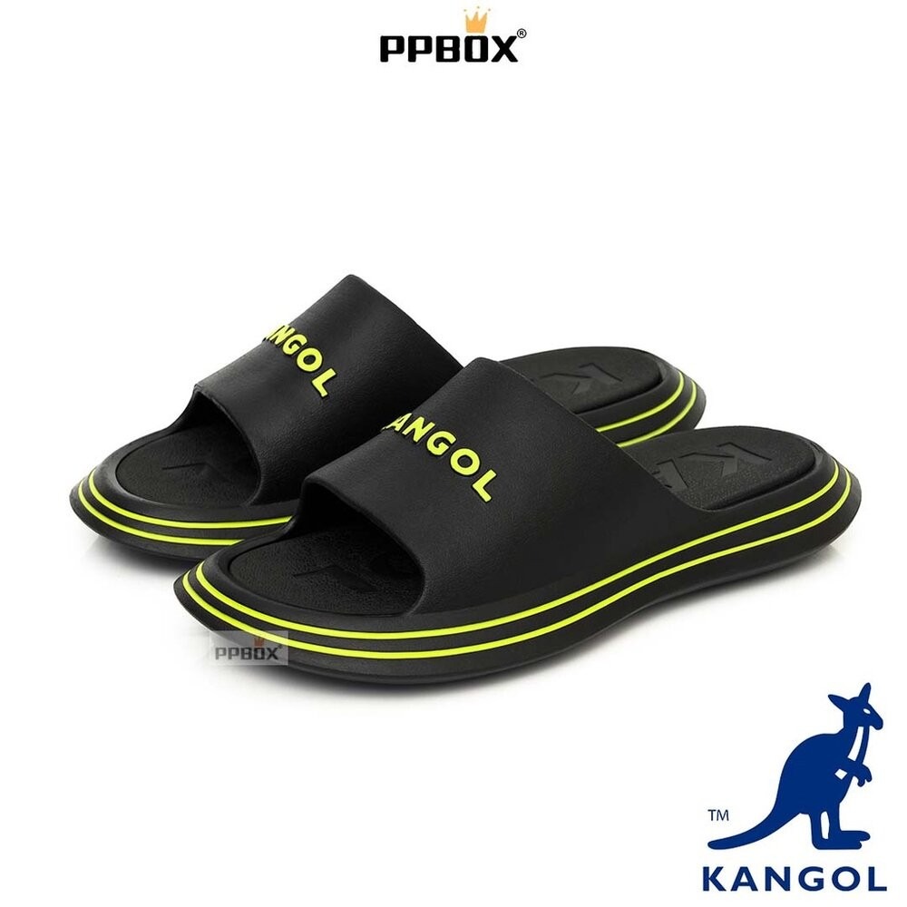 KANGOL 立體文字 鞋邊條紋 拖鞋【62251621】-規格圖9