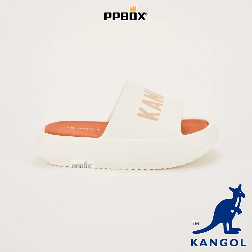 KANGOL 厚底增高撞色拖鞋 鞋子 [63558622]-細節圖3