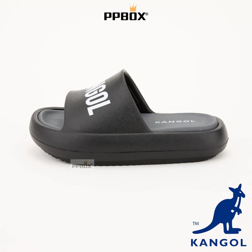 KANGOL 厚底增高撞色拖鞋 鞋子 [63558622]-細節圖5
