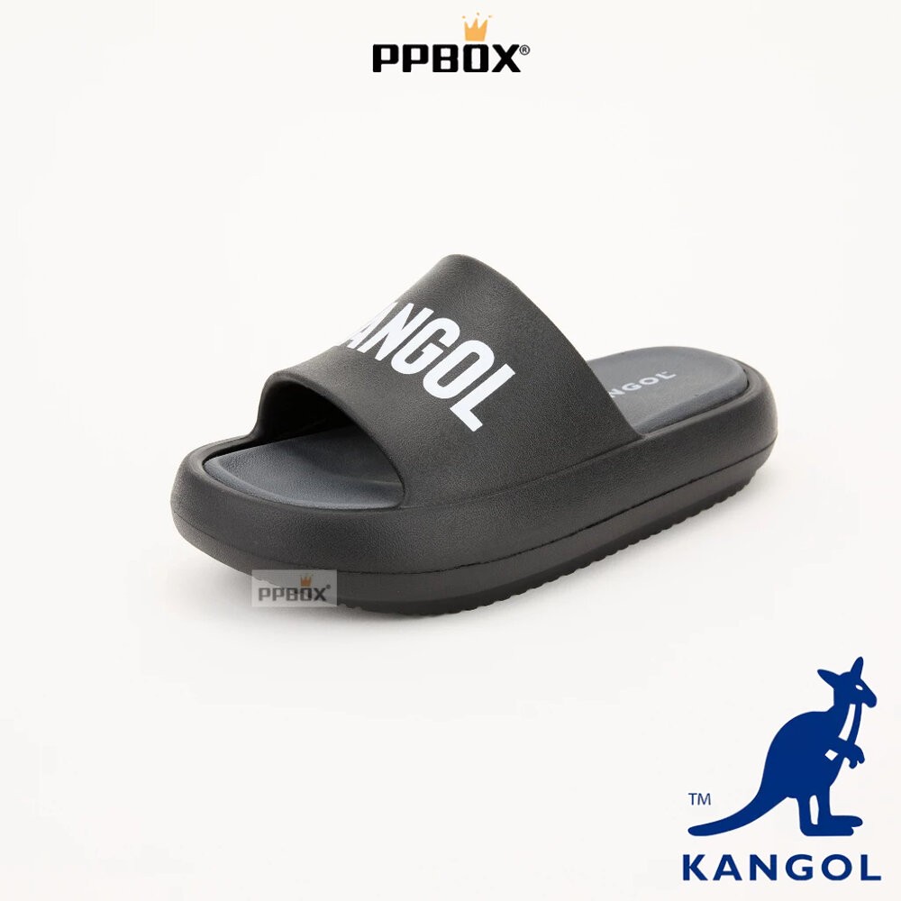 KANGOL 厚底增高撞色拖鞋 鞋子 [63558622]-細節圖6