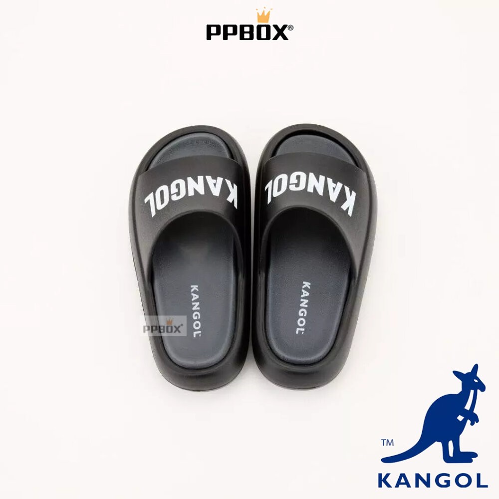 KANGOL 厚底增高撞色拖鞋 鞋子 [63558622]-細節圖9