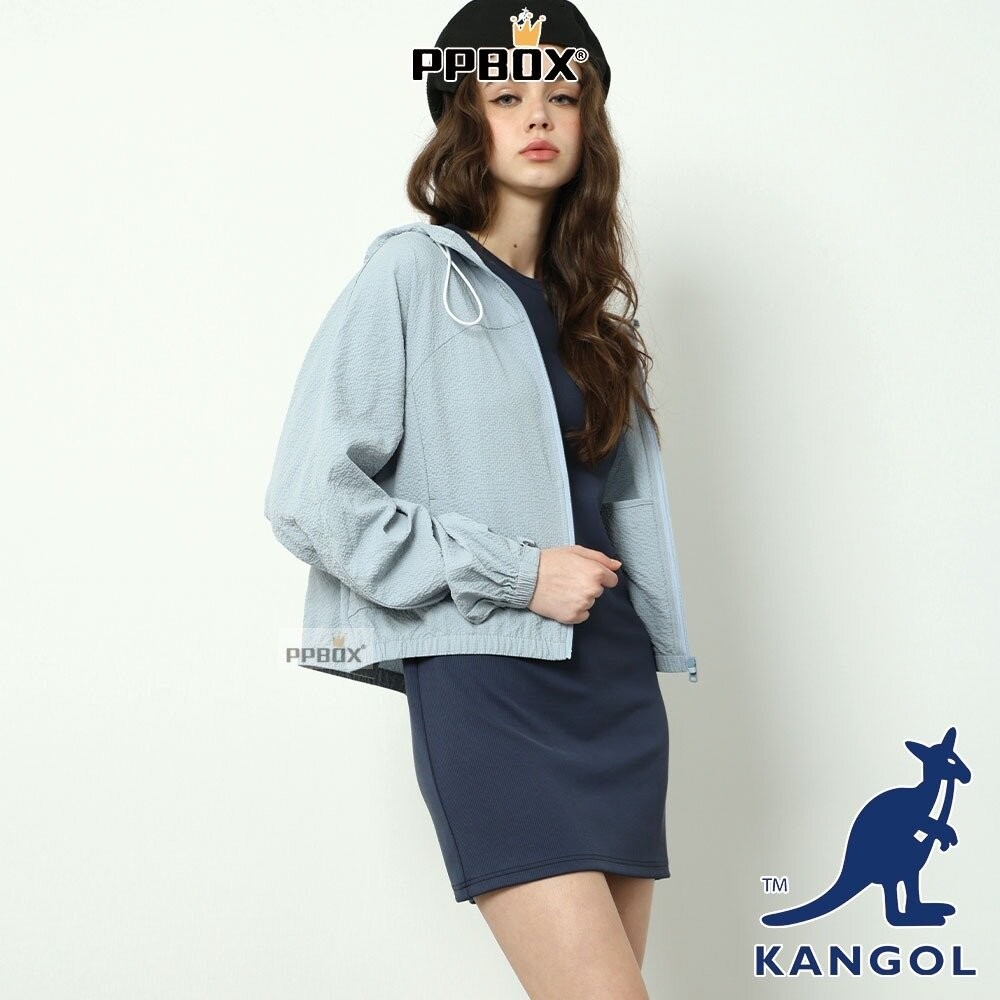 KANGOL 泡泡紗 輕薄小外套 [66221420]-細節圖4