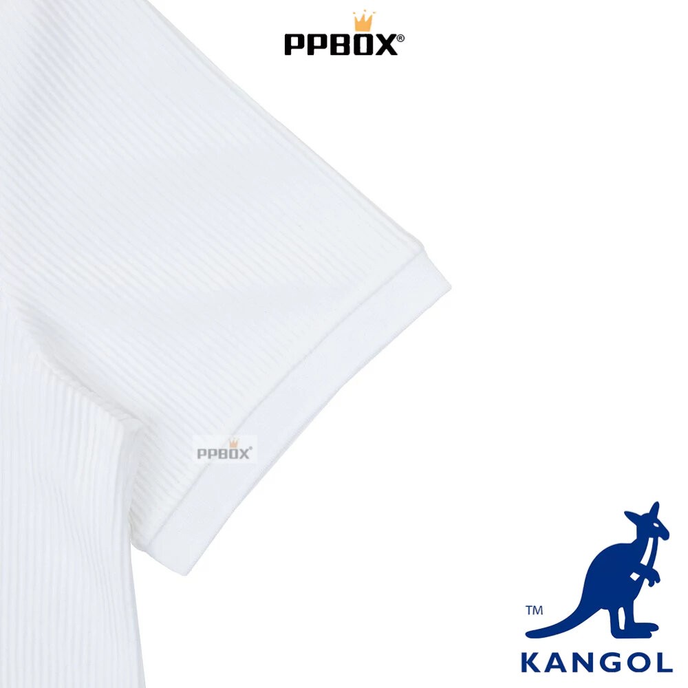 KANGOL 直條紋理 POLO衫 衣服 [66258303]-細節圖4