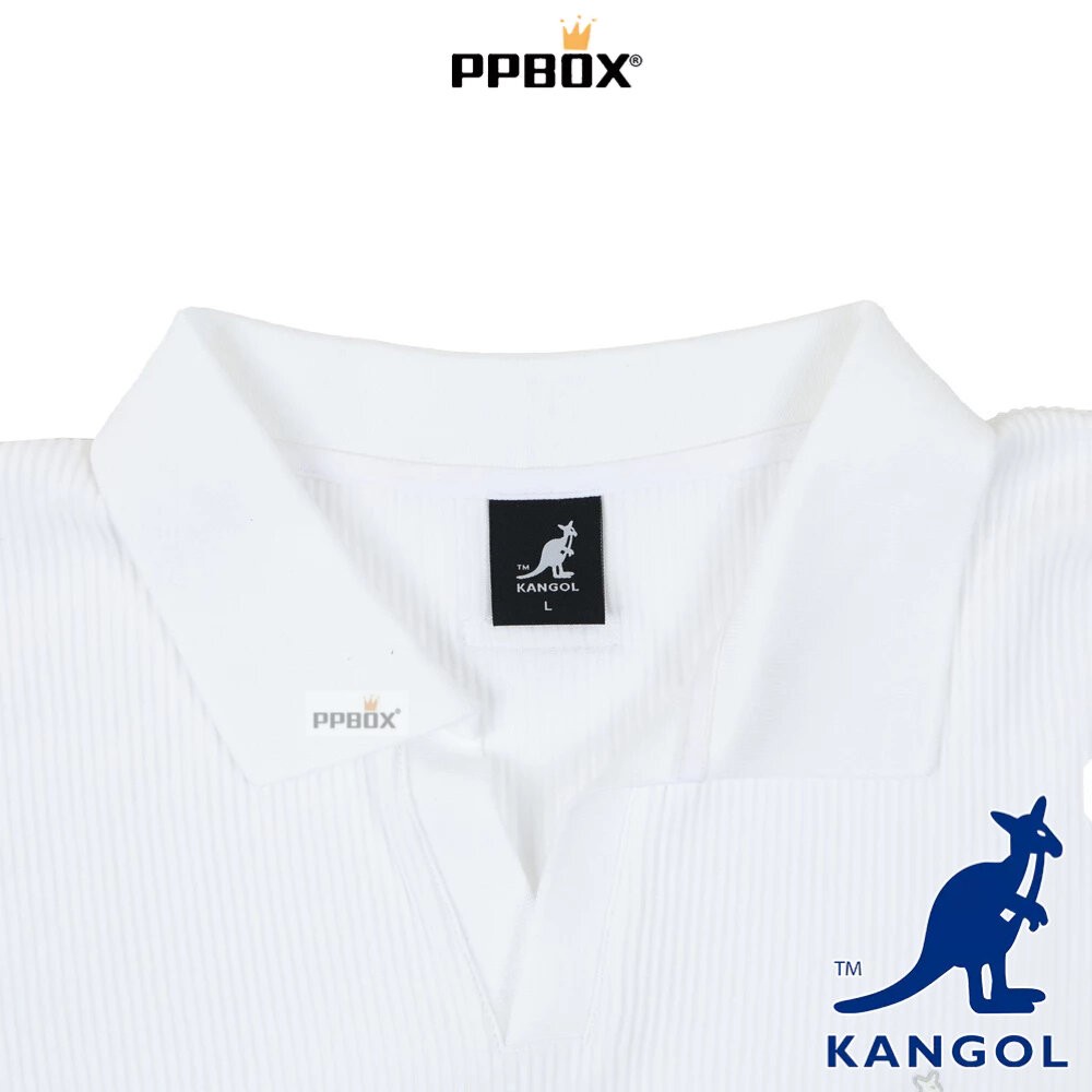 KANGOL 直條紋理 POLO衫 衣服 [66258303]-細節圖6