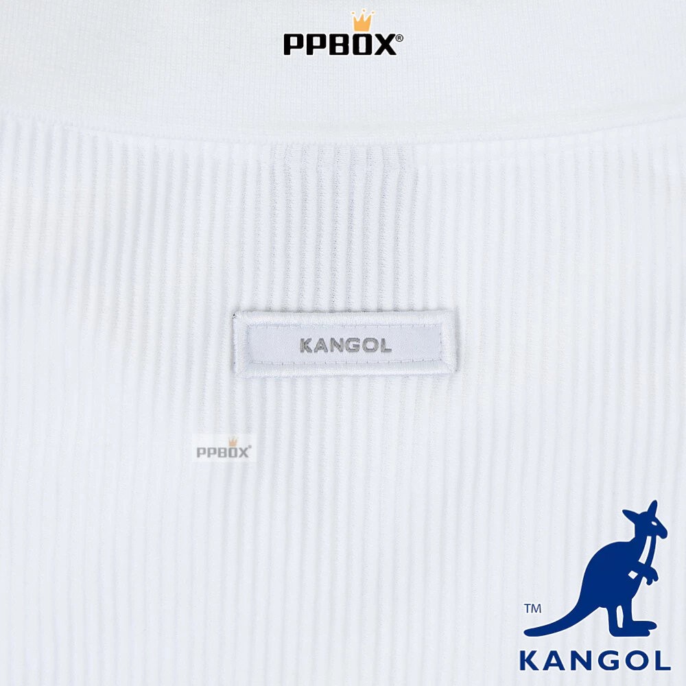 KANGOL 直條紋理 POLO衫 衣服 [66258303]-細節圖7