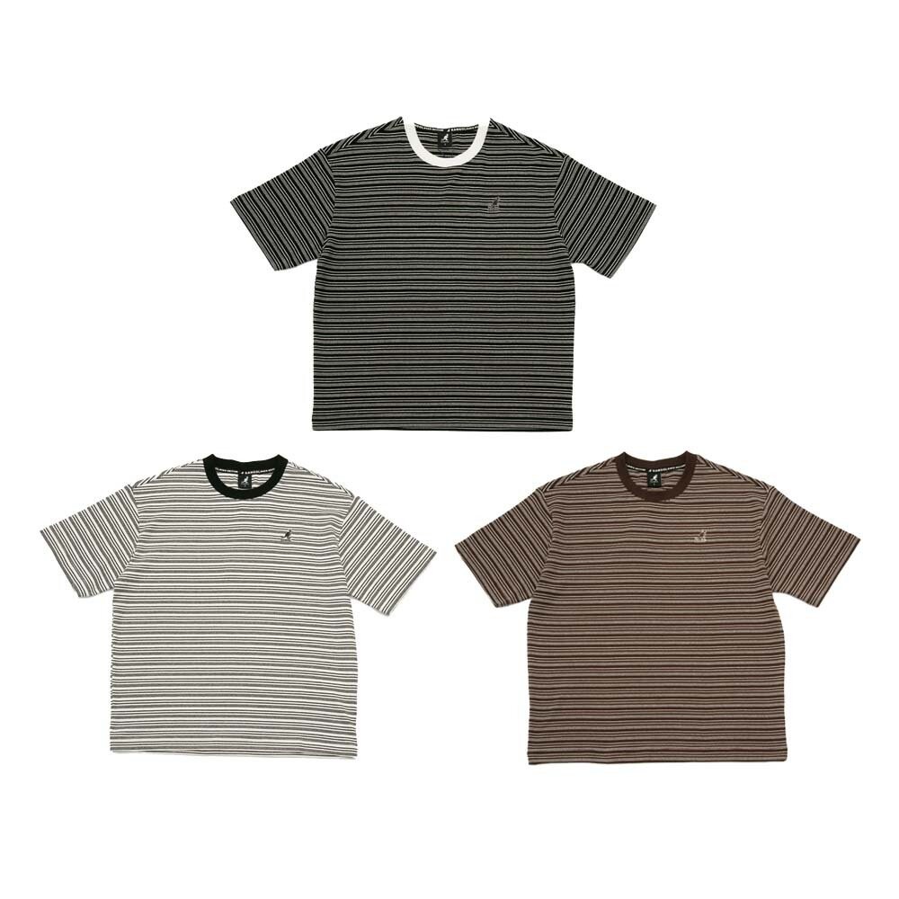 KANGOL 條紋圓領 短T 衣服 [65251024]-細節圖2