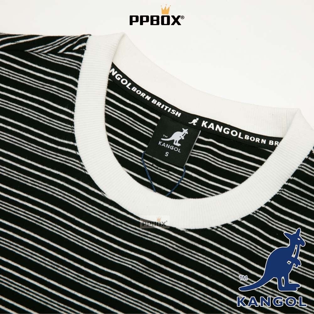 KANGOL 條紋圓領 短T 衣服 [65251024]-細節圖5