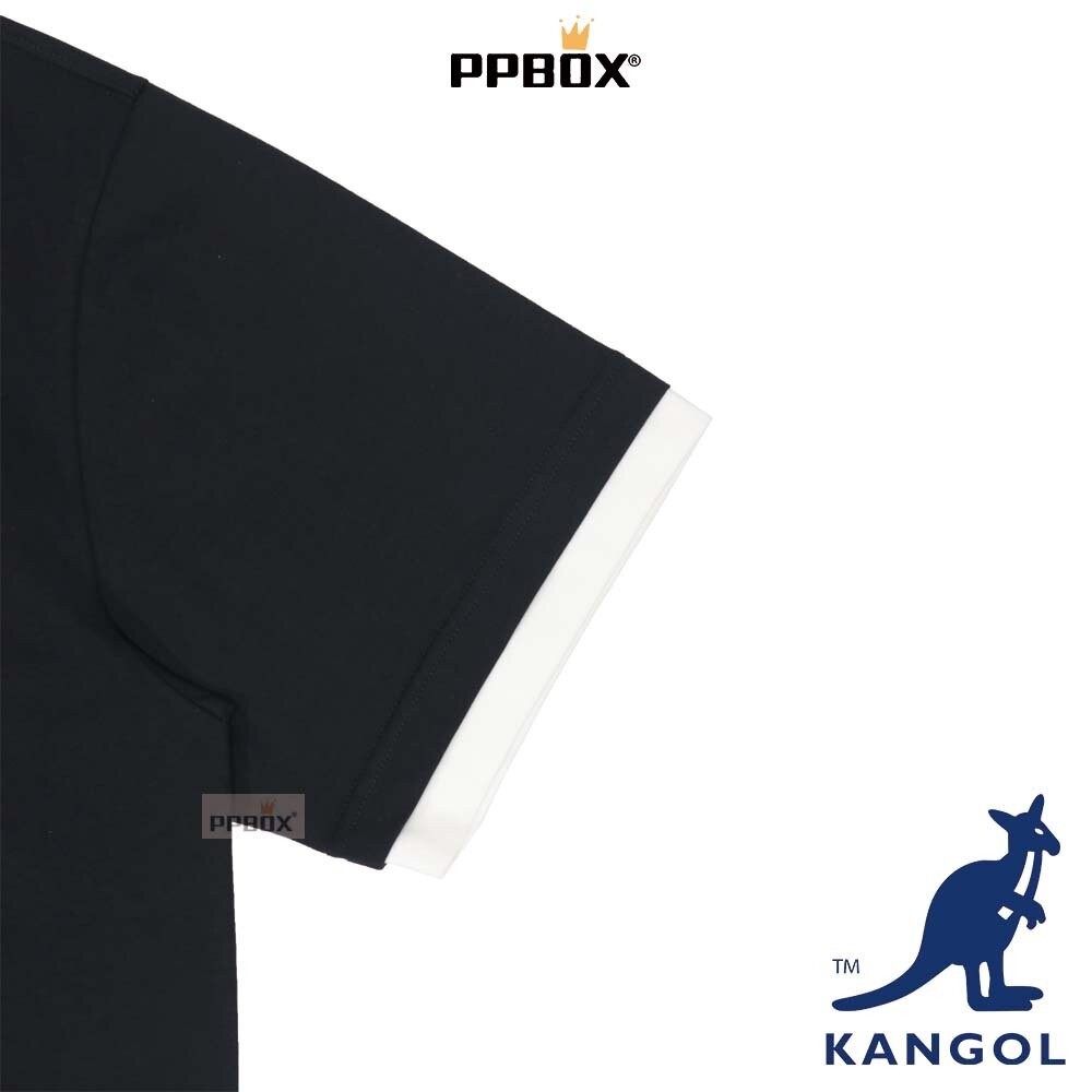 KANGOL 假兩件 刺繡LOGO短T 衣服 [65258020]-細節圖7