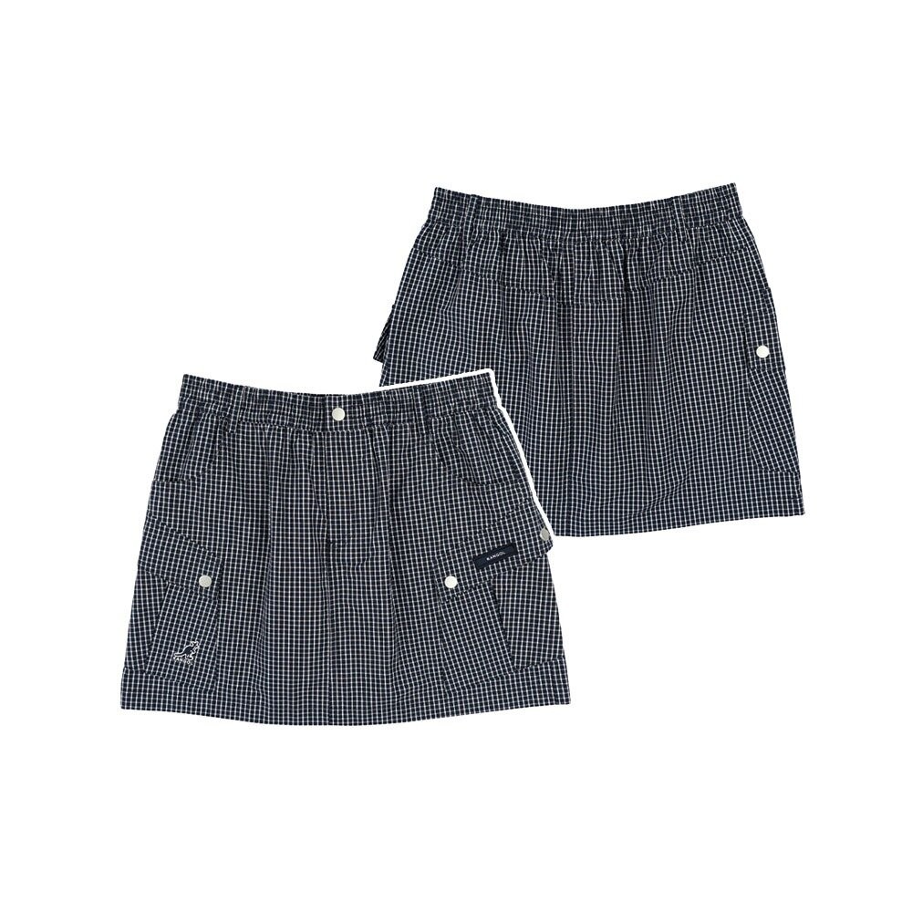 KANGOL 女裝格紋迷你裙 衣服 [66221525]-細節圖2