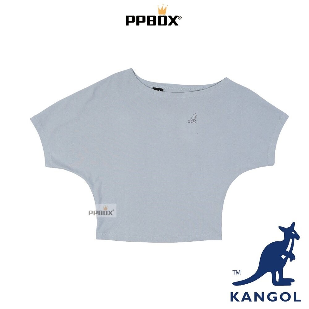 KANGOL 寬船領斜露肩短T 衣服 [66221006]-規格圖6