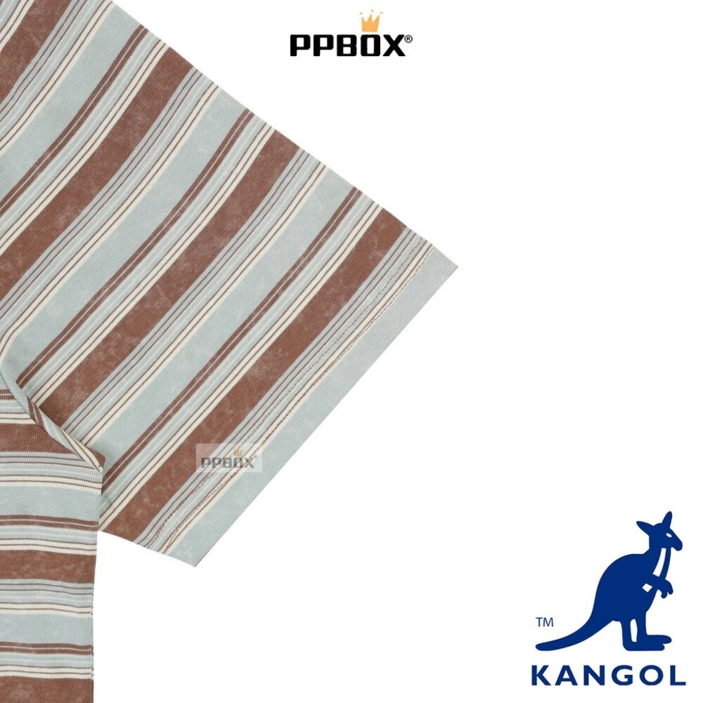 KANGOL 布標條紋短T 衣服 [66251018]-細節圖3