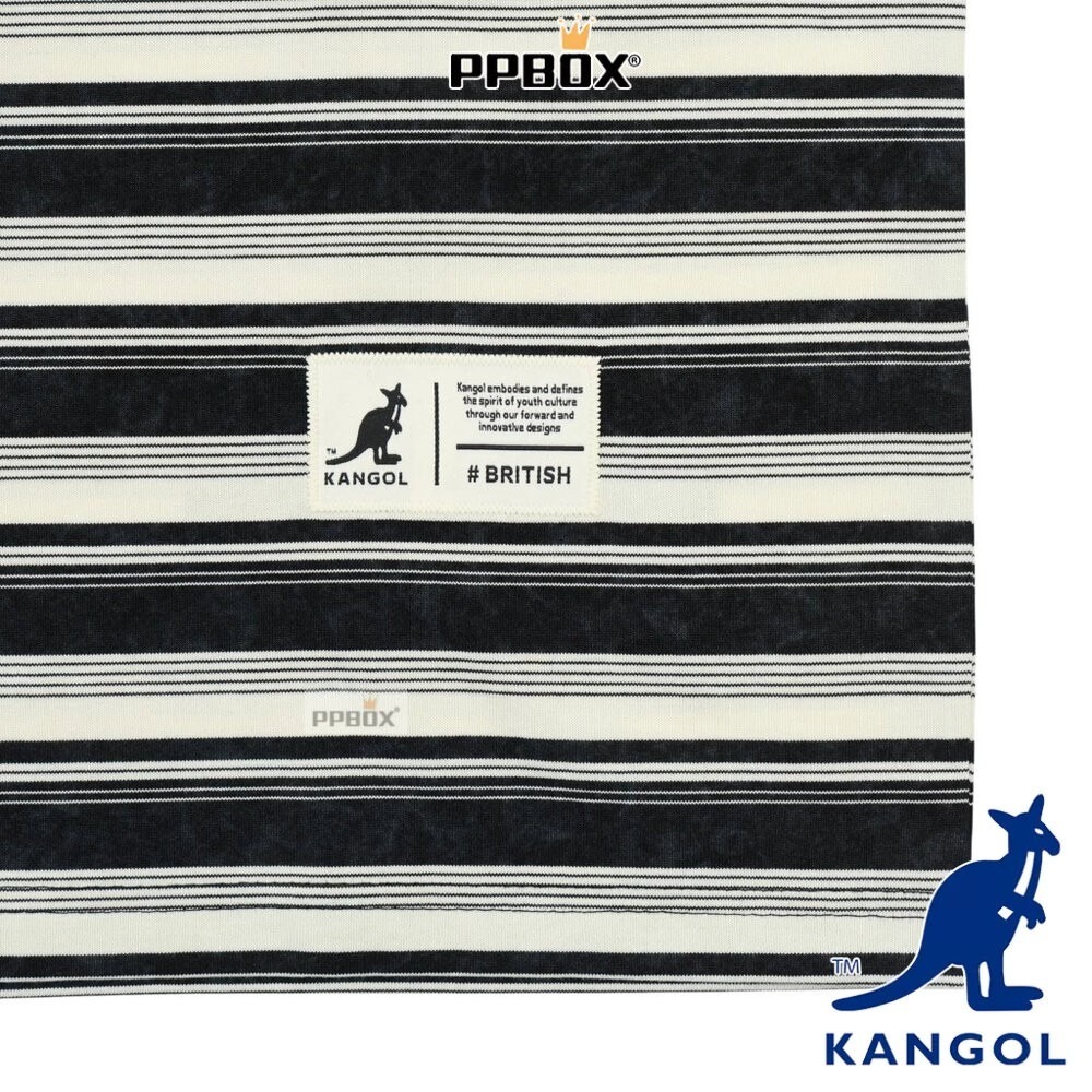 KANGOL 布標條紋短T 衣服 [66251018]-細節圖6