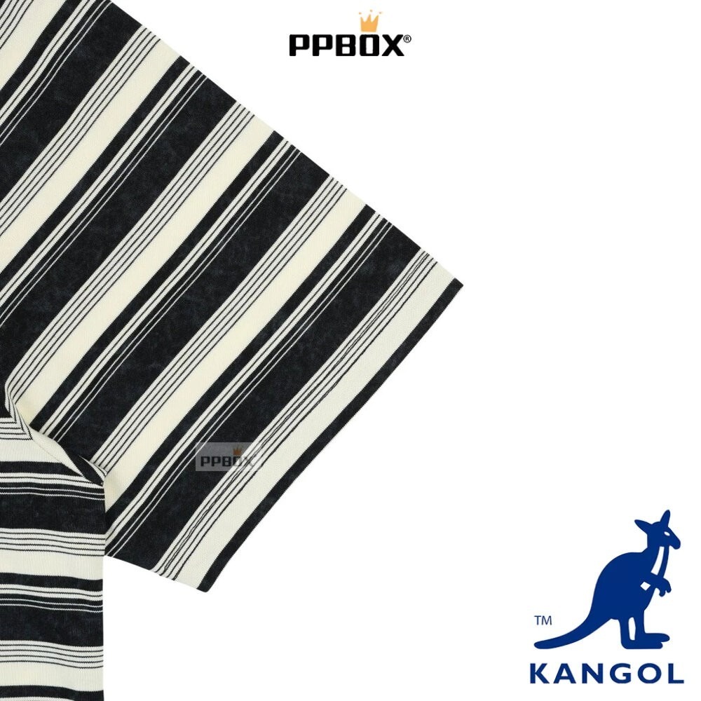 KANGOL 布標條紋短T 衣服 [66251018]-細節圖7