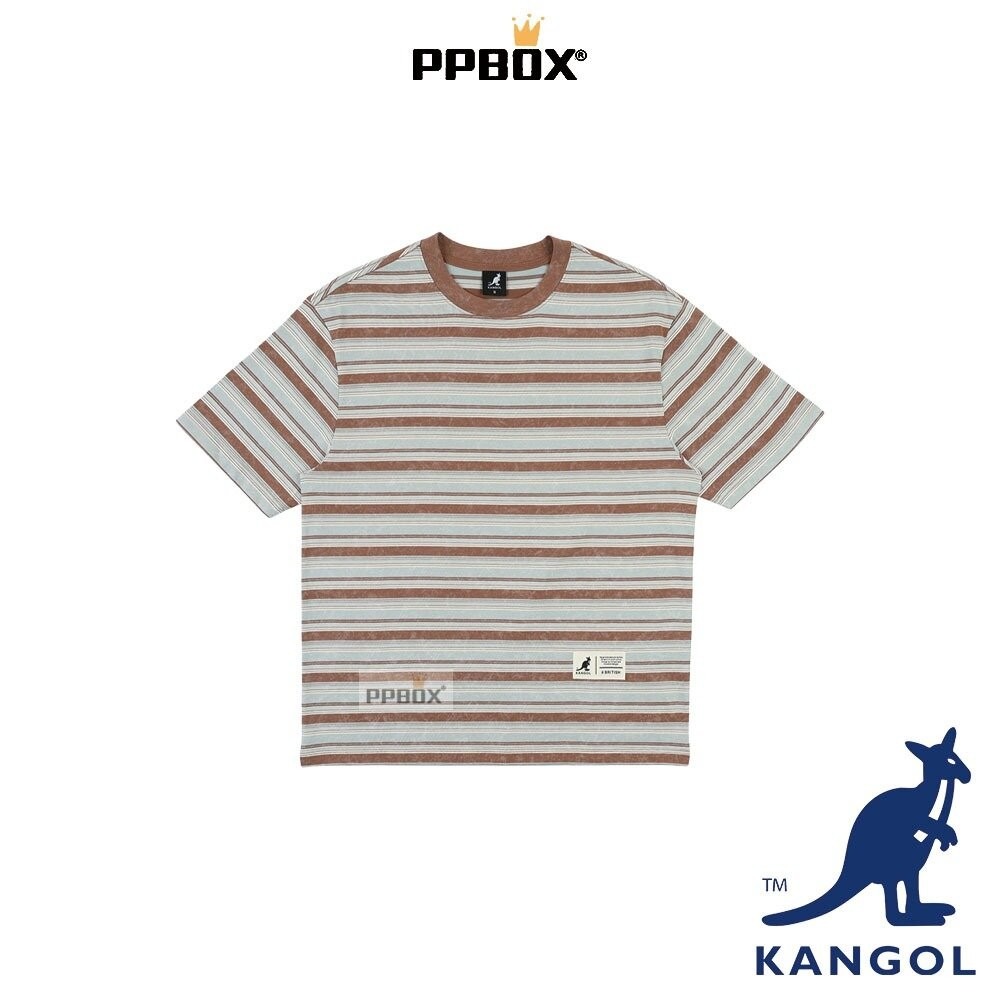 KANGOL 布標條紋短T 衣服 [66251018]-規格圖10