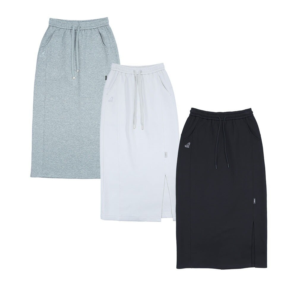 KANGOL 鬆緊調節 開叉長裙 衣服[65521503]-細節圖2